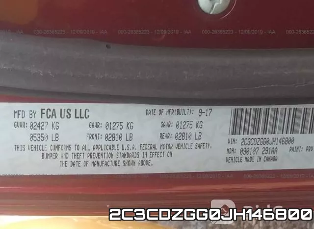 2C3CDZGG0JH146800 фото 10