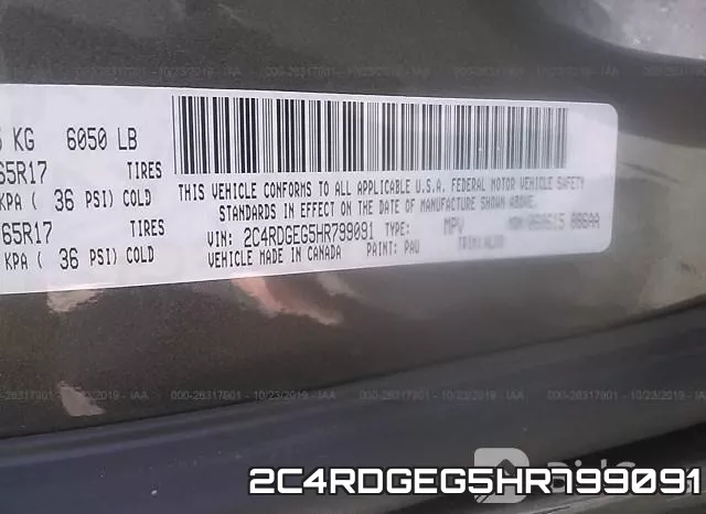 2C4RDGEG5HR799091 фото 9