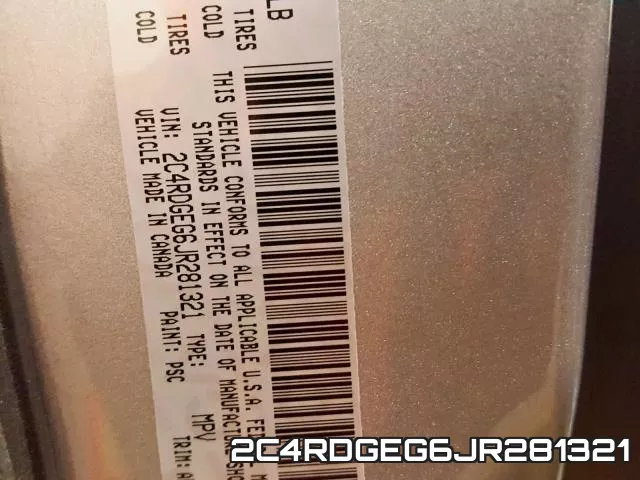 2C4RDGEG6JR281321 фото 2