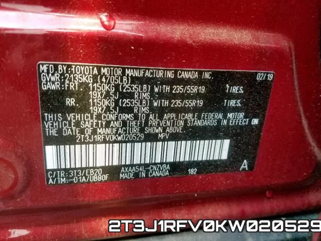 2T3J1RFV0KW020529 фото 2