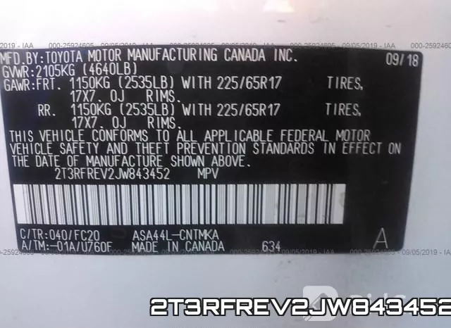 2T3RFREV2JW843452 фото 10