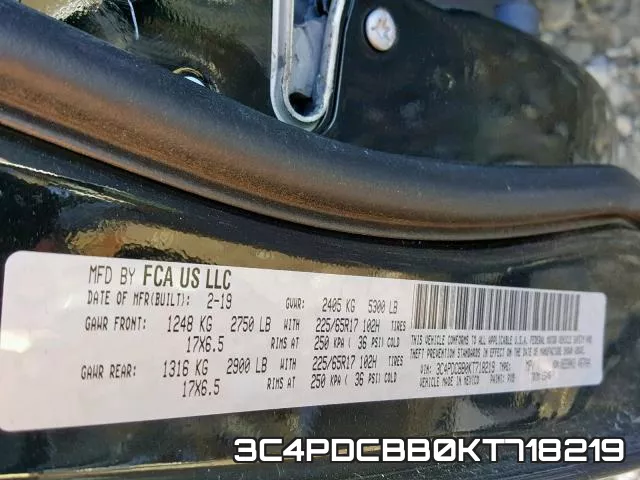 3C4PDCBB0KT718219 фото 2