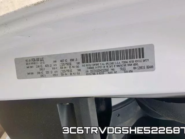 3C6TRVDG5HE522687 фото 2