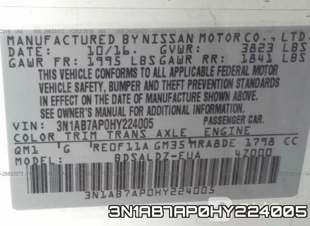 3N1AB7AP0HY224005 фото 10