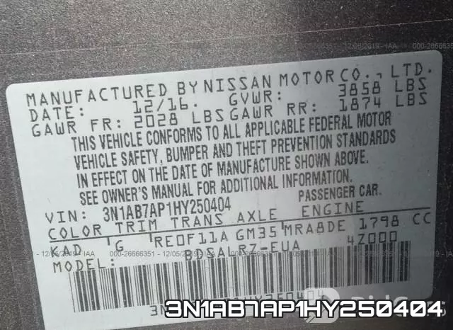 3N1AB7AP1HY250404 фото 10