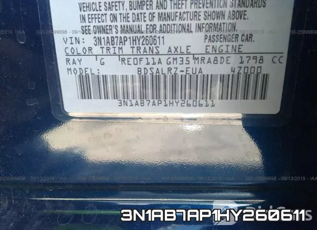 3N1AB7AP1HY260611 фото 10