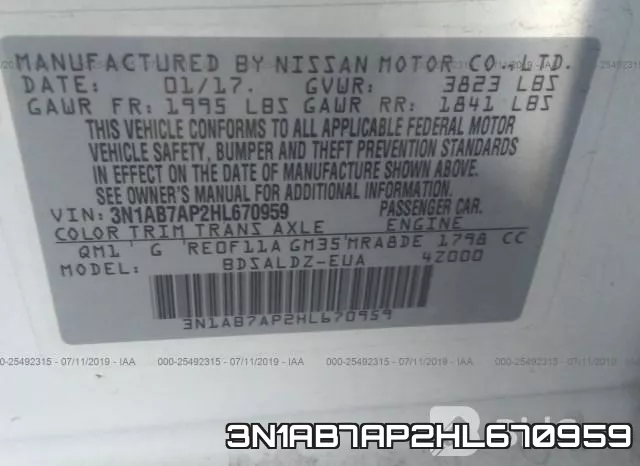 3N1AB7AP2HL670959 фото 10