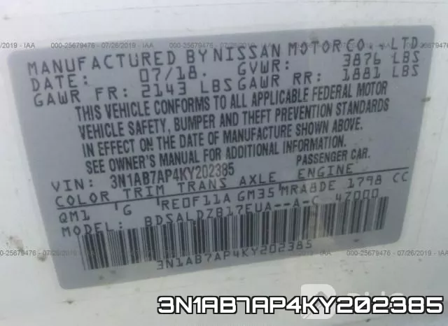 3N1AB7AP4KY202385 фото 10