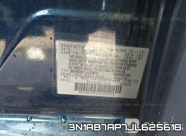 3N1AB7AP7JL625618 фото 9