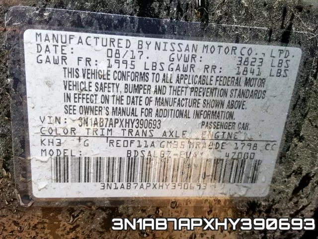 3N1AB7APXHY390693 фото 2