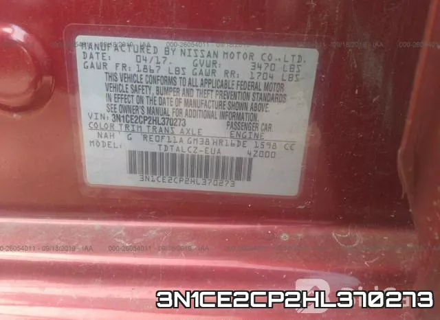 3N1CE2CP2HL370273 фото 10