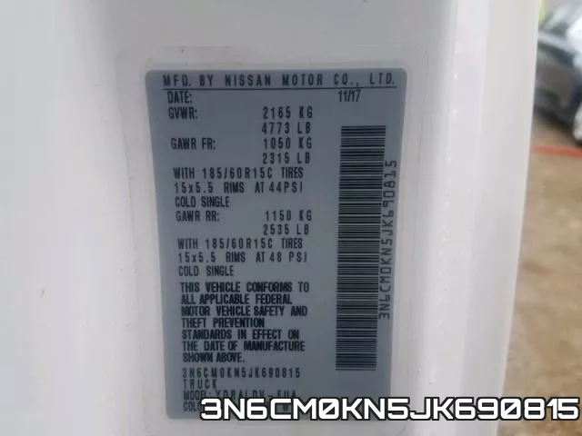 3N6CM0KN5JK690815 фото 2