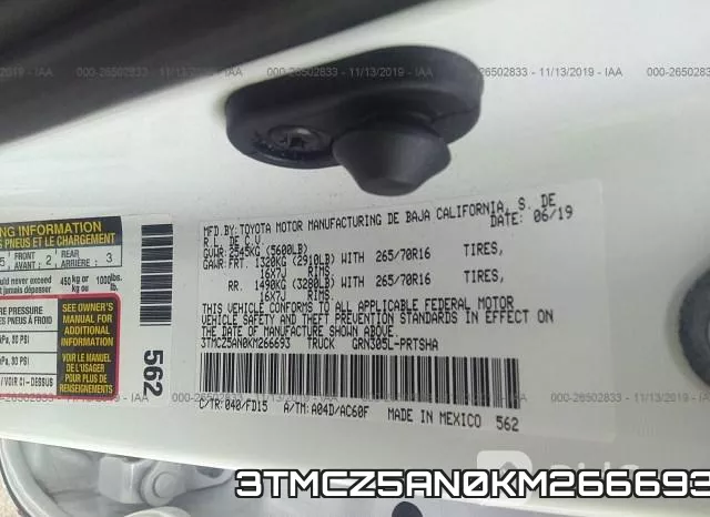 3TMCZ5AN0KM266693 фото 7