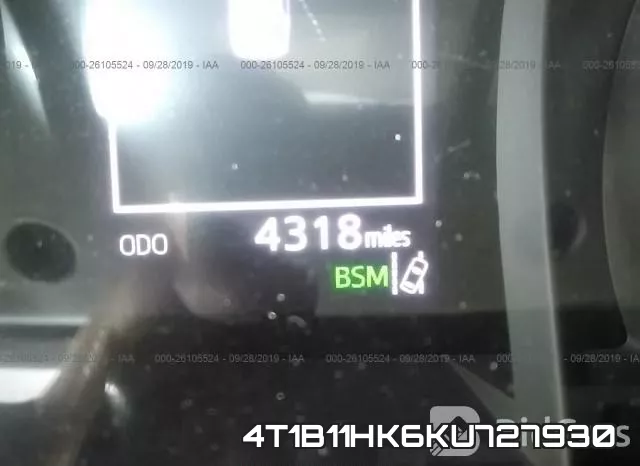 4T1B11HK6KU727930 фото 6