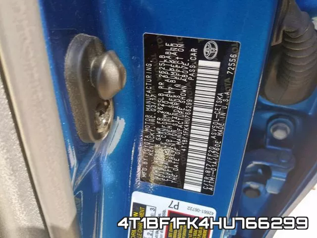 4T1BF1FK4HU766299 фото 2