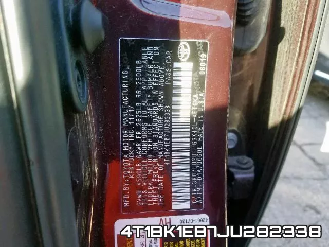 4T1BK1EB7JU282338 фото 2