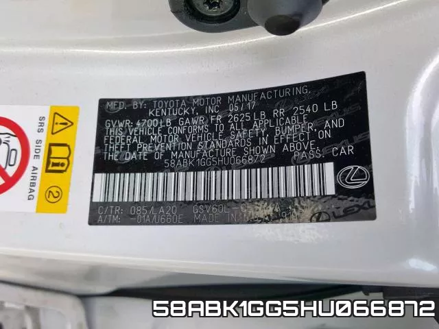 58ABK1GG5HU066872 фото 2