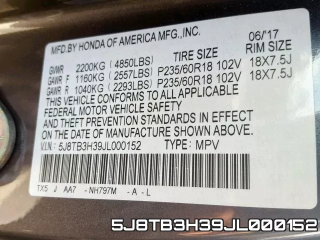 5J8TB3H39JL000152 фото 2
