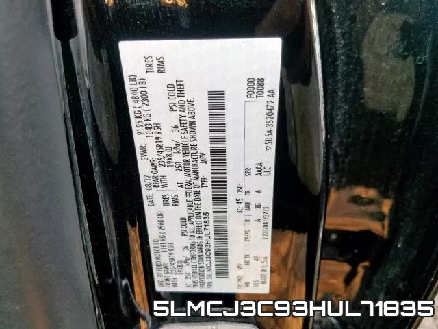 5LMCJ3C93HUL71835 фото 2