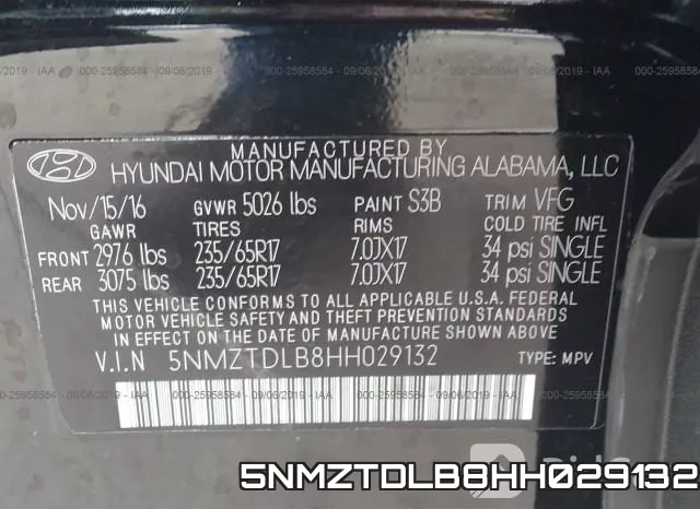 5NMZTDLB8HH029132 фото 10