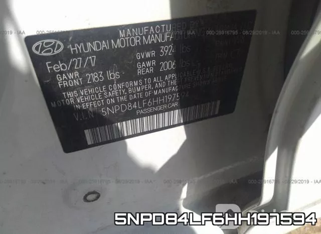 5NPD84LF6HH197594 фото 9