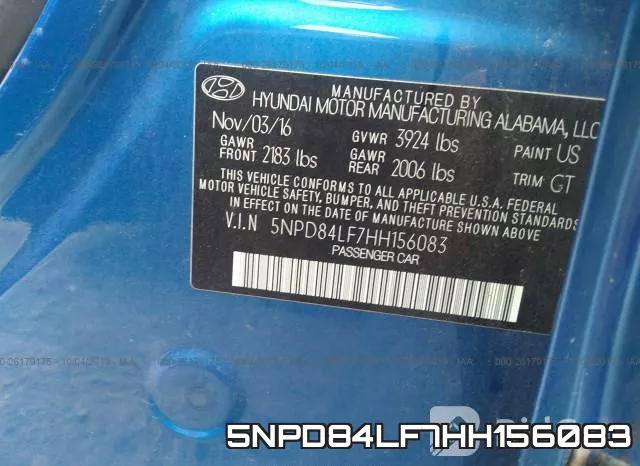 5NPD84LF7HH156083 фото 10