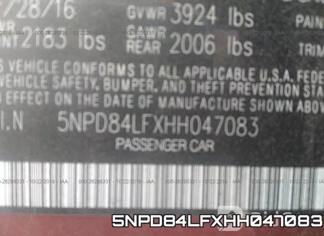 5NPD84LFXHH047083 фото 9