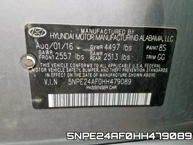 5NPE24AF0HH479089 фото 2