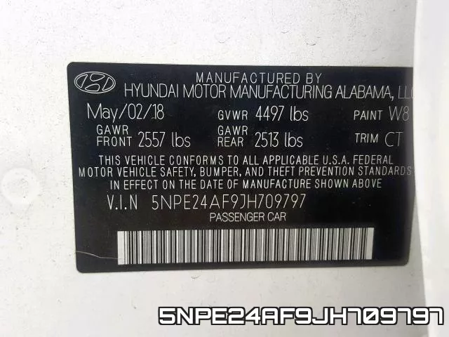 5NPE24AF9JH709797 фото 2