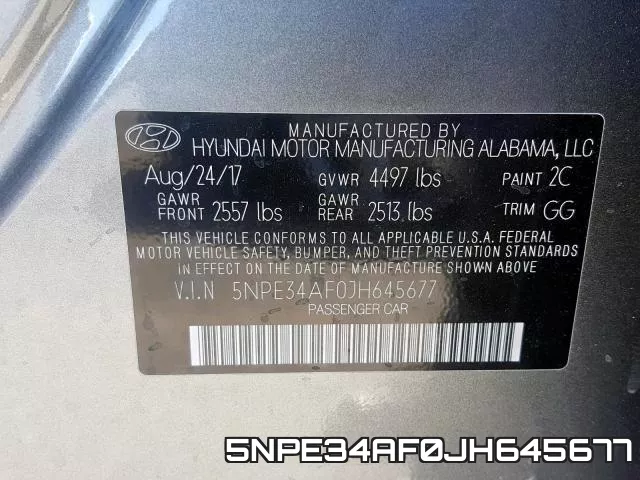 5NPE34AF0JH645677 фото 2
