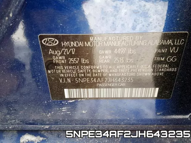 5NPE34AF2JH643235 фото 2