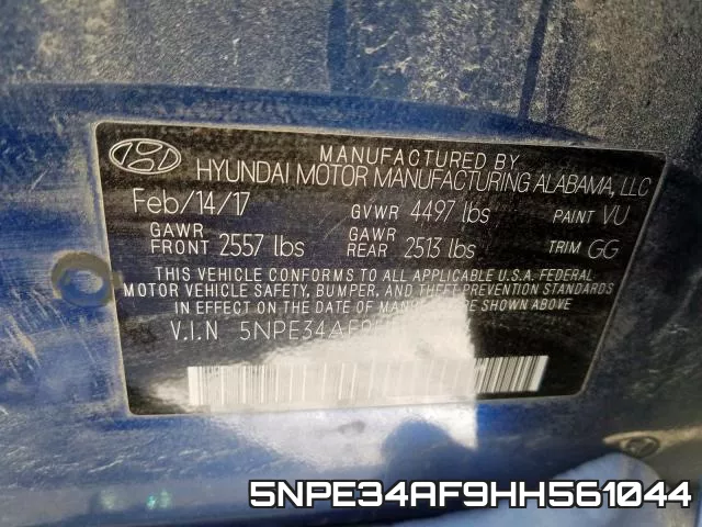 5NPE34AF9HH561044 фото 2