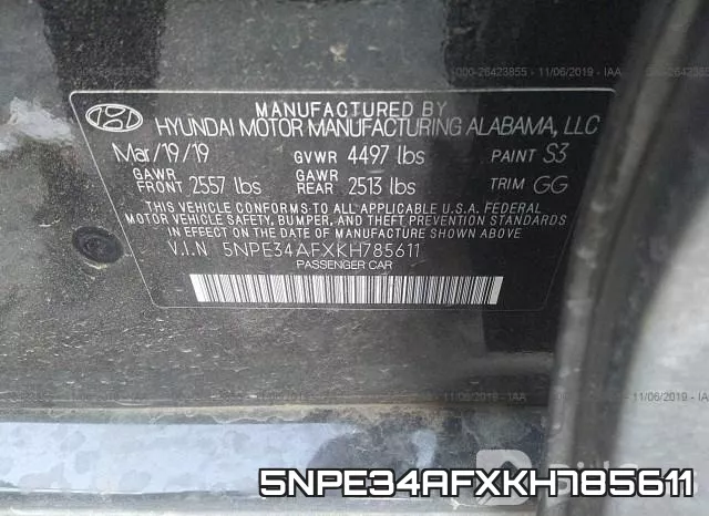 5NPE34AFXKH785611 фото 9