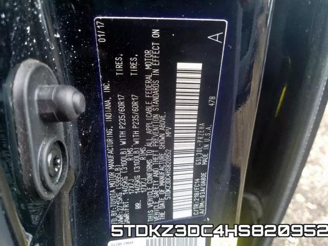 5TDKZ3DC4HS820952 фото 2
