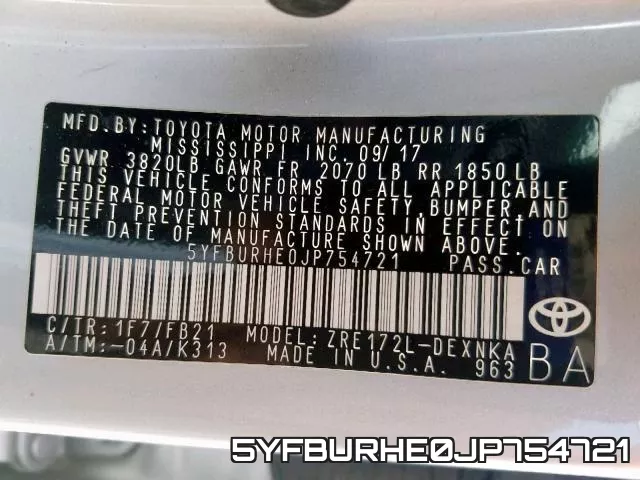 5YFBURHE0JP754721 фото 2