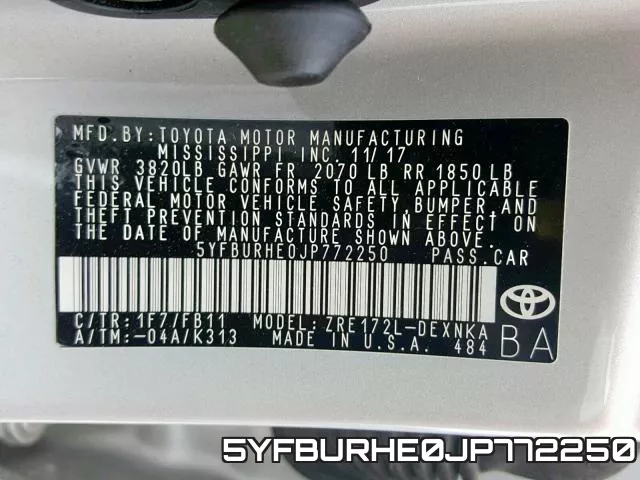 5YFBURHE0JP772250 фото 2