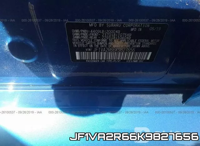 JF1VA2R66K9827656 фото 9