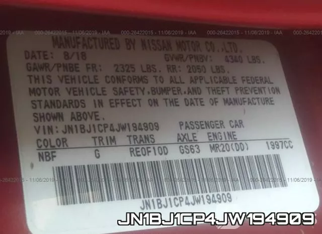 JN1BJ1CP4JW194909 фото 10