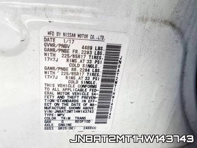 JN8AT2MT1HW143743 фото 2
