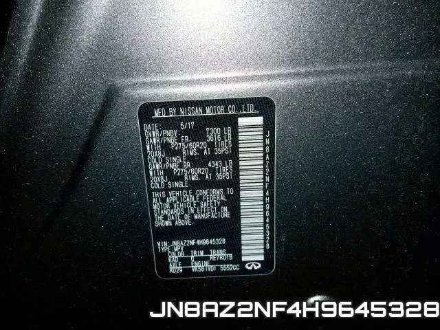 JN8AZ2NF4H9645328 фото 2