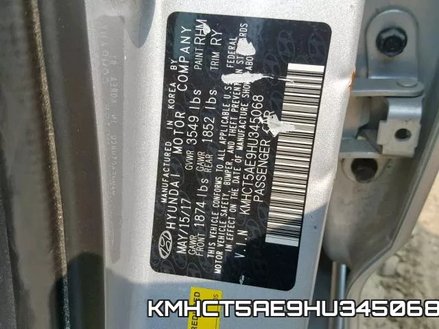 KMHCT5AE9HU345068 фото 2