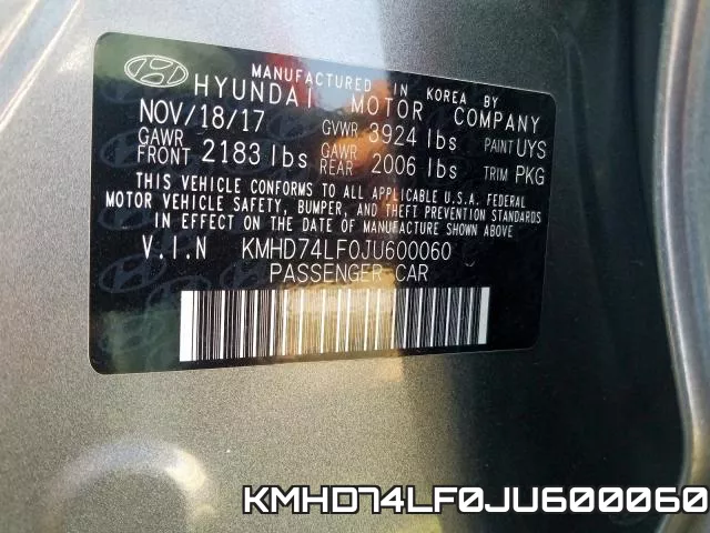 KMHD74LF0JU600060 фото 2