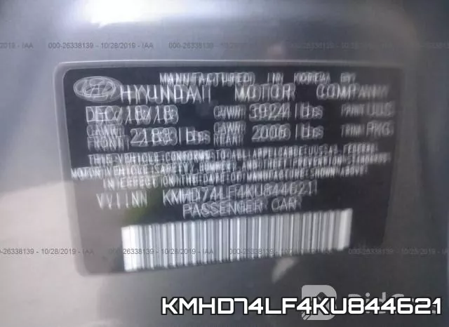KMHD74LF4KU844621 фото 9