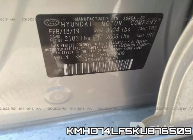 KMHD74LF5KU876509 фото 9