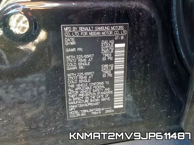 KNMAT2MV9JP611487 фото 2