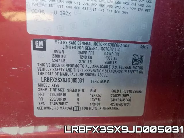 LRBFX3SX9JD005031 фото 2