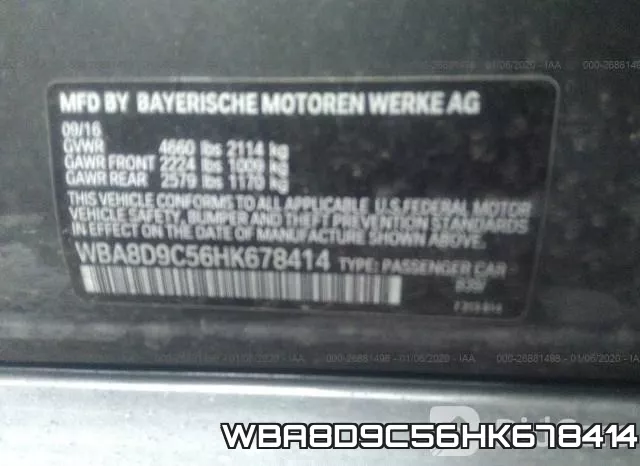 WBA8D9C56HK678414 фото 9
