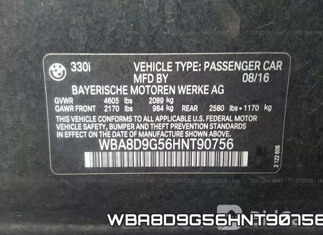 WBA8D9G56HNT90756 фото 10