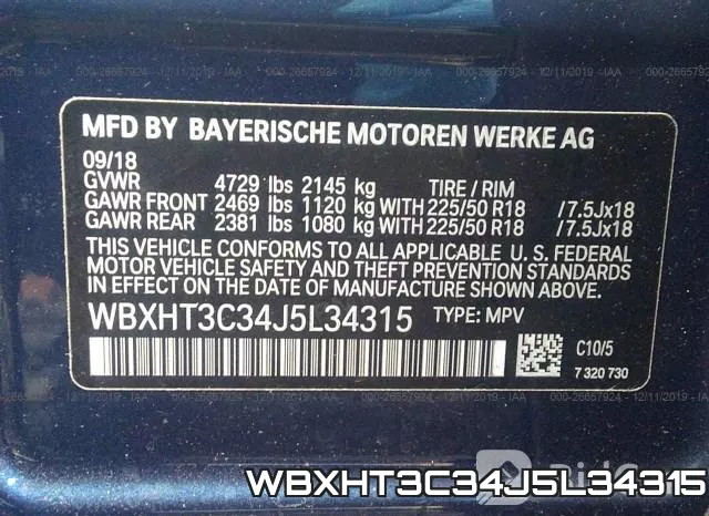 WBXHT3C34J5L34315 фото 9