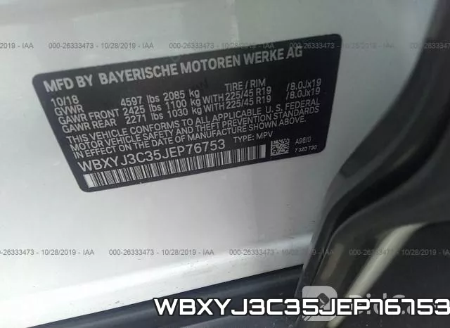 WBXYJ3C35JEP76753 фото 10